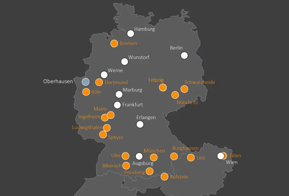 Locations in Germany